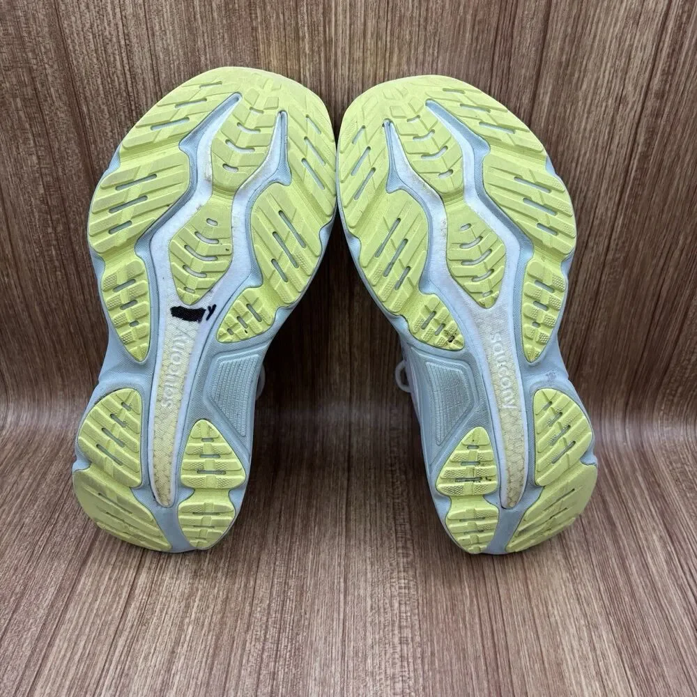 Saucony Women's White Light Green Platform Sneakers